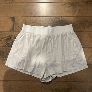 Alo Yoga Women's Breezy White Shorts